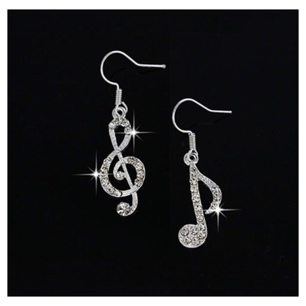🆕Beautiful Crystal Music Note Earrings